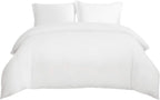 Bedsure White Duvet Cover Queen Size - Soft Double Brushed Bedding Set for Kids & Adults, Zipper Closure, 3 Pieces, Includes 1 Duvet Cover (90"x90") & 2 Pillow Shams, NO Comforter