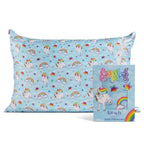 19x36 Garden Toile Zippered Cooling Satin Pillowcase Wrinkle-Soft for Hair & Skin, Softer Than Silk