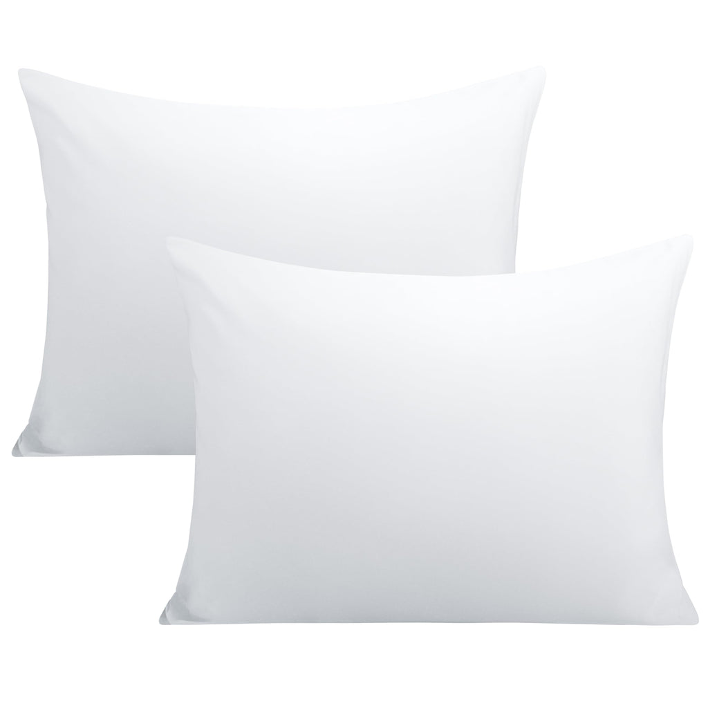 FLXXIE Pillow Cases Queen, Soft Microfiber Pillow Covers with Envelope Closure, Wrinkle Resistant Pillowcases, 2 Piece Set, 20x30, Black