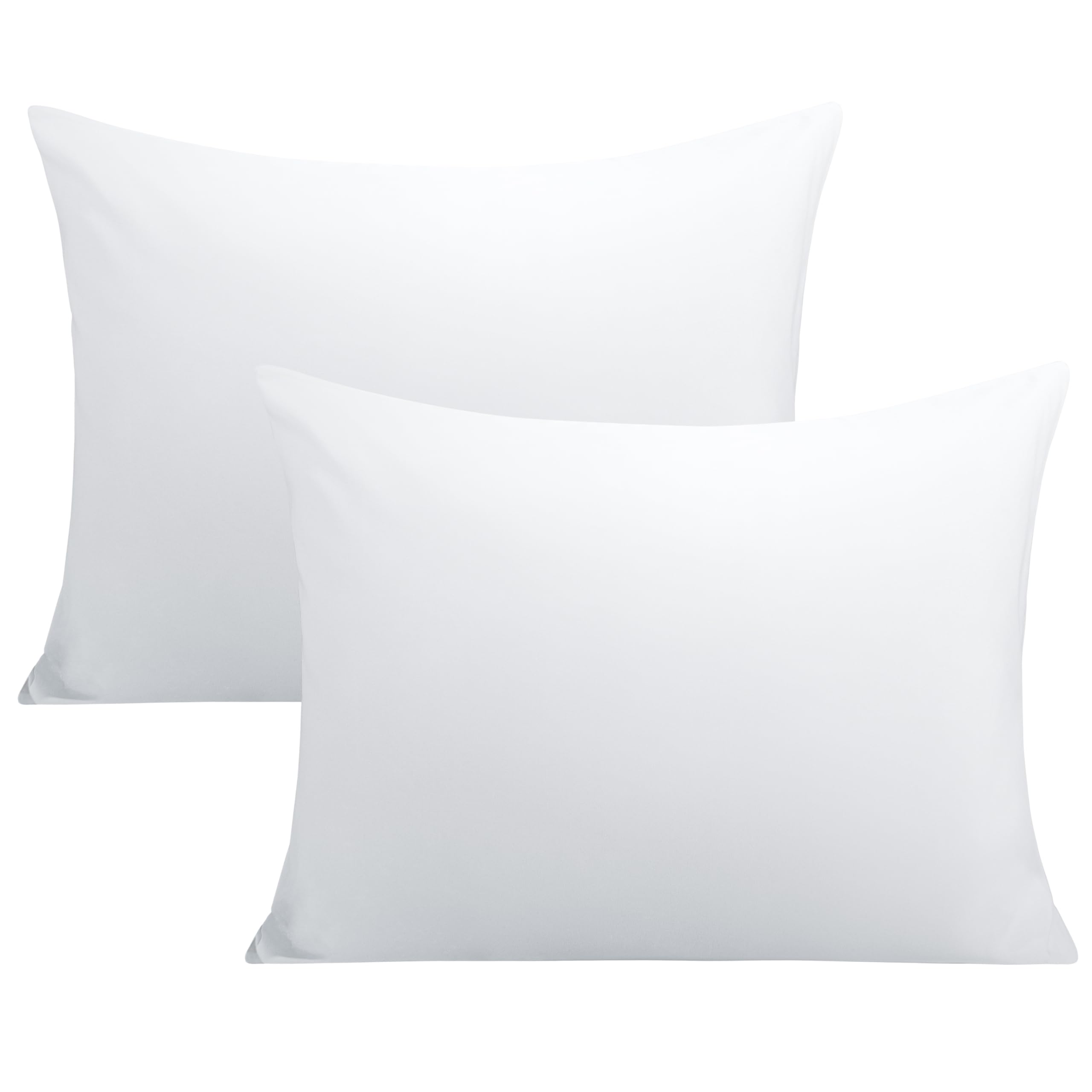 FLXXIE Pillow Cases Queen, Soft Microfiber Pillow Covers with Envelope Closure, Wrinkle Resistant Pillowcases, 2 Piece Set, 20x30, Black