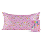 19x36 Garden Toile Zippered Cooling Satin Pillowcase Wrinkle-Soft for Hair & Skin, Softer Than Silk
