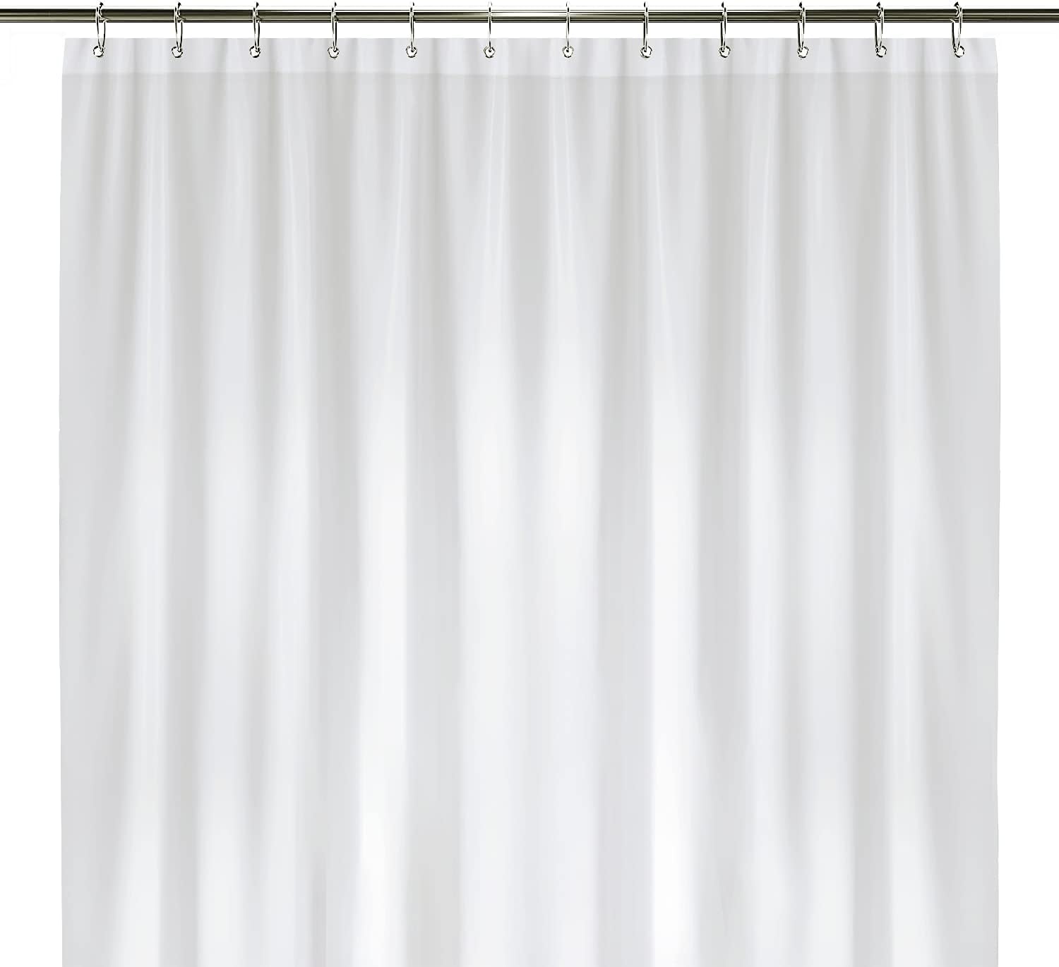 LiBa Bathroom Shower Curtain Waterproof Plastic Shower Curtain Premium PEVA Non-Toxic with Rust Proof Grommets Clear 8G Bathroom Accessories 72x72
