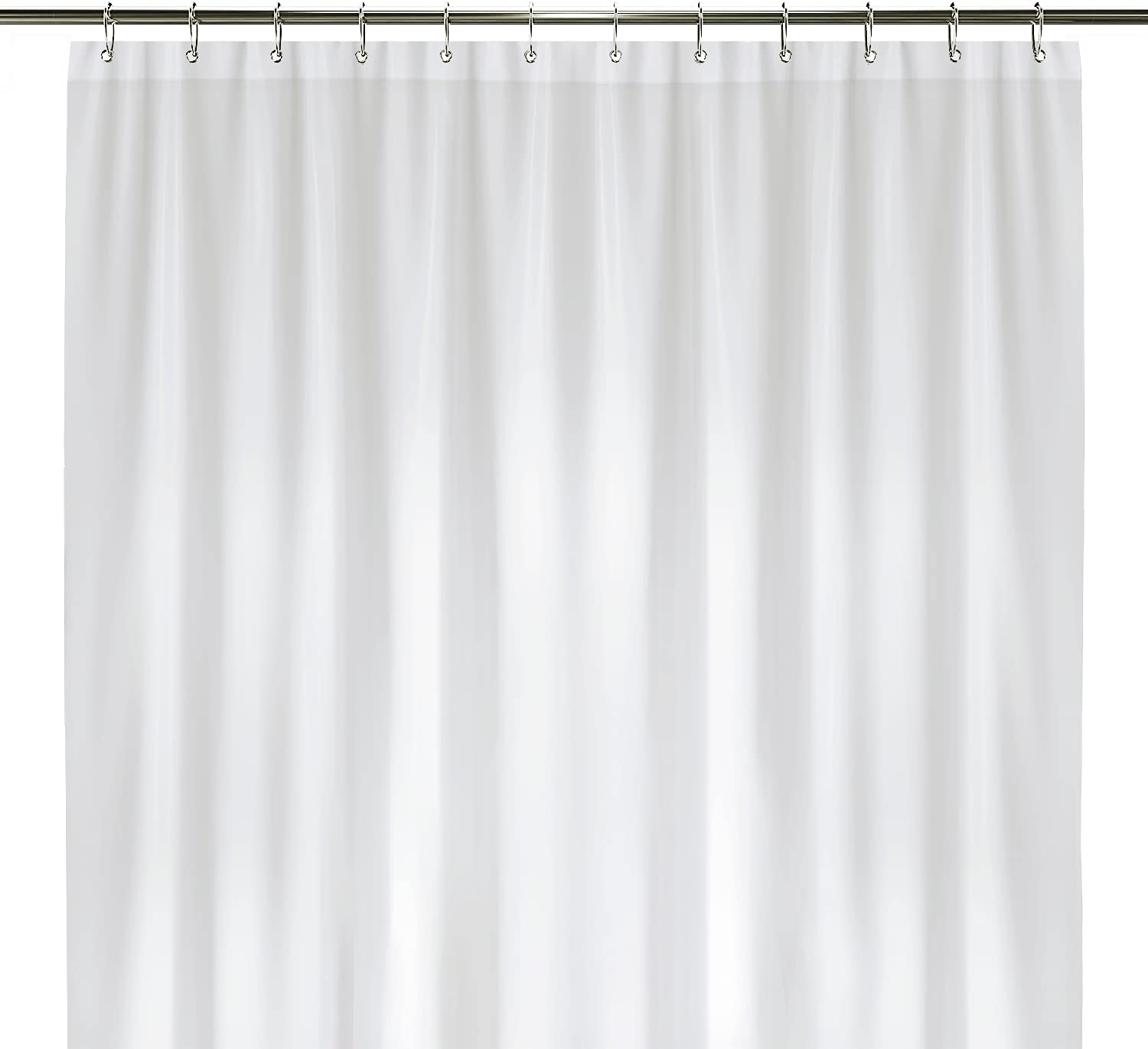 LiBa Bathroom Shower Curtain Waterproof Plastic Shower Curtain Premium PEVA Non-Toxic with Rust Proof Grommets Clear 8G Bathroom Accessories 72x72