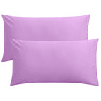 FLXXIE Pillow Cases Queen, Soft Microfiber Pillow Covers with Envelope Closure, Wrinkle Resistant Pillowcases, 2 Piece Set, 20x30, Black