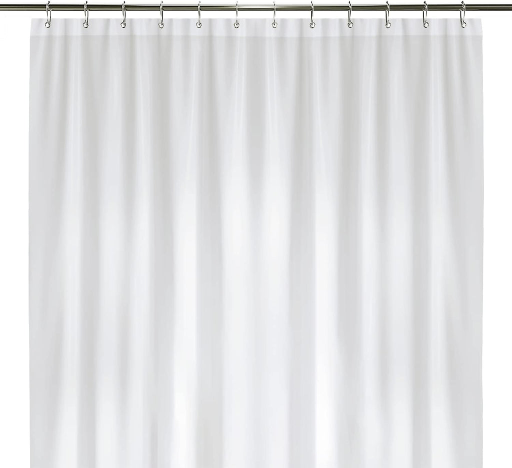 LiBa Bathroom Shower Curtain Waterproof Plastic Shower Curtain Premium PEVA Non-Toxic with Rust Proof Grommets Frosted 8G Bathroom Accessories 72x72
