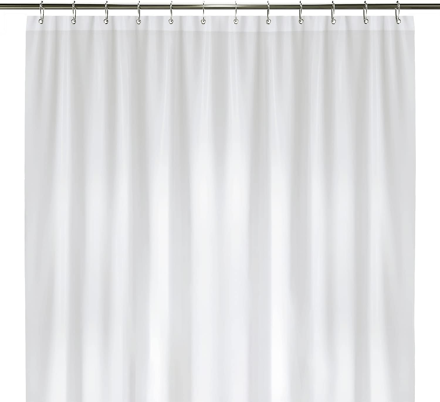 LiBa Bathroom Shower Curtain Waterproof Plastic Shower Curtain Premium PEVA Non-Toxic with Rust Proof Grommets Clear 8G Bathroom Accessories 72x72