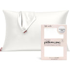 Kitsch Satin Pillowcase with Zipper for Hair & Skin - Softer Than Silk Pillow Cases, Smooth Cooling Satin Pillow Case, Wrinkle-Free, Machine Washable, Pillow Cases Standard Size 19x26 - Cherry Print