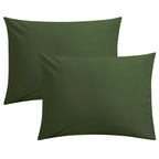 FLXXIE Pillow Cases Queen, Soft Microfiber Pillow Covers with Envelope Closure, Wrinkle Resistant Pillowcases, 2 Piece Set, 20x30, Black