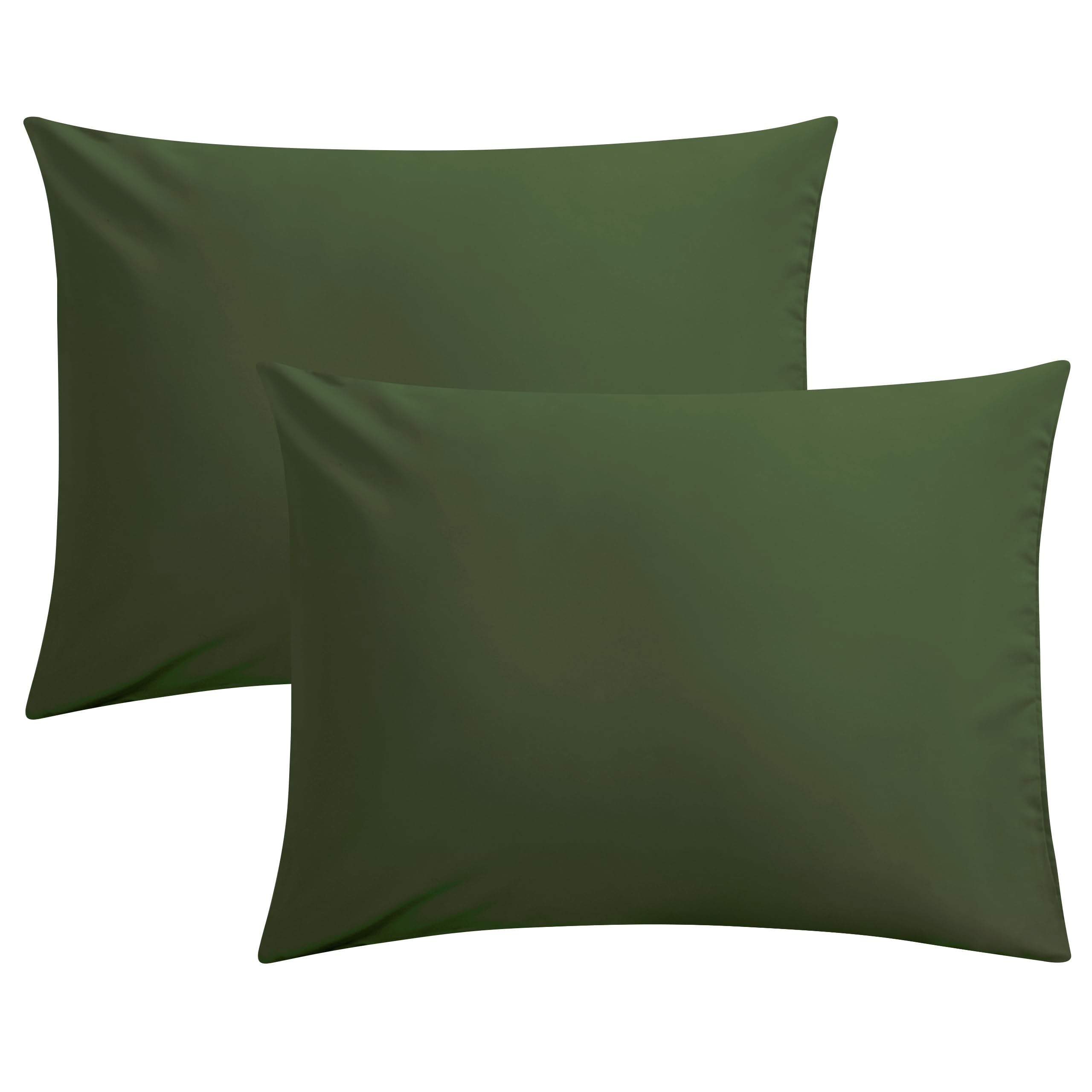 FLXXIE Pillow Cases Queen, Soft Microfiber Pillow Covers with Envelope Closure, Wrinkle Resistant Pillowcases, 2 Piece Set, 20x30, Black