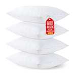 Set of 2 Pillow Protectors with Zipper Standard Size, Bed Bug and Dust Mite Proof Pillow Covers, Ultra Soft Pillow Encasements, Moisture Wicking and Waterproof Pillow Cases by Utopia Bedding (White)
