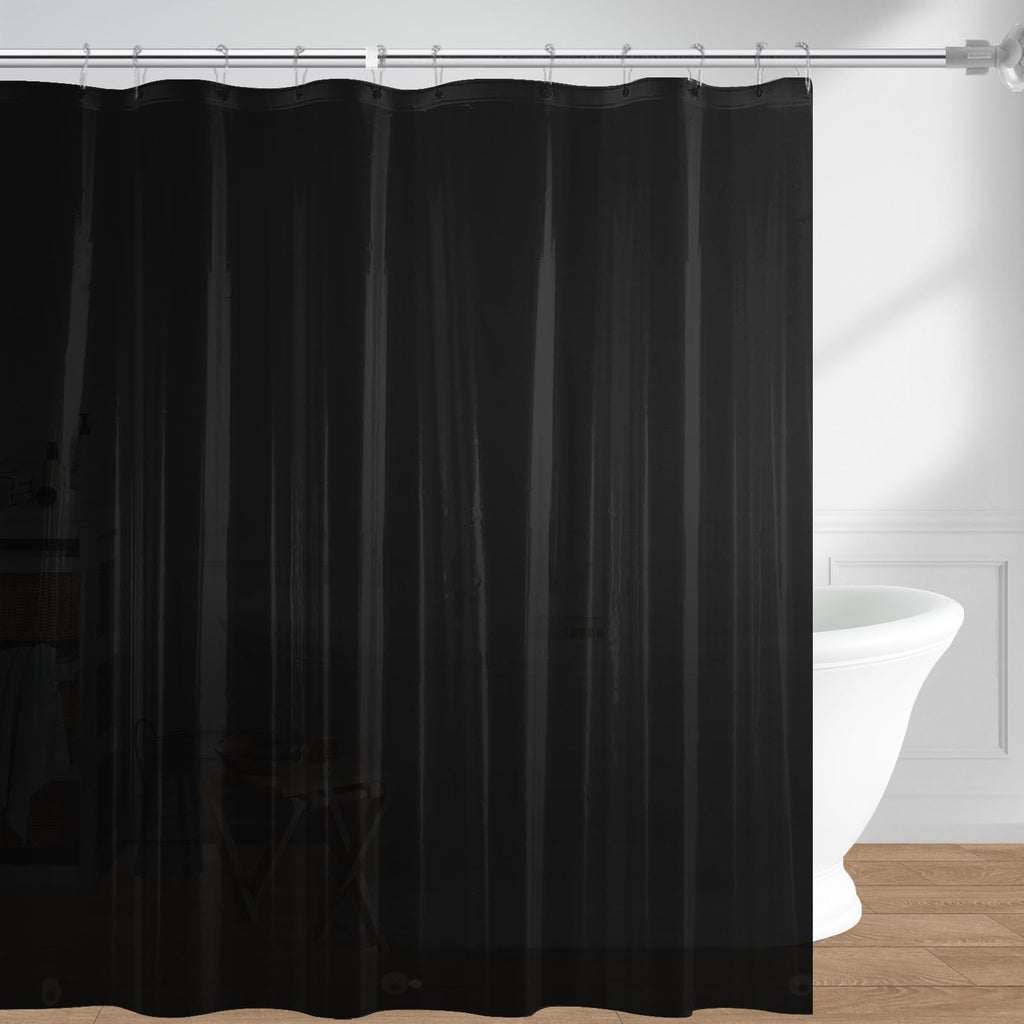 72"x72" Clear 4G PEVA Waterproof Shower Curtain Liner with 3 Magnets for Bathroom, 1 Pack