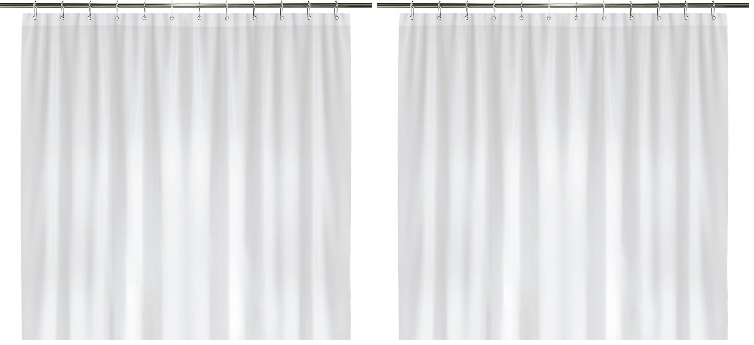 LiBa Bathroom Shower Curtain Waterproof Plastic Shower Curtain Premium PEVA Non-Toxic with Rust Proof Grommets Frosted 8G Bathroom Accessories 72x72