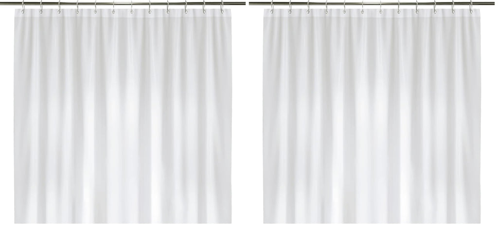 LiBa Bathroom Shower Curtain Waterproof Plastic Shower Curtain Premium PEVA Non-Toxic with Rust Proof Grommets Clear 8G Bathroom Accessories 72x72