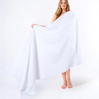 American Soft Linen Luxury Hand Towels for Bathroom, 100% Cotton Turkish 4 Piece Hand Towel Set, 600 GSM Hand Face Towels for Kitchen, White Hand Towels