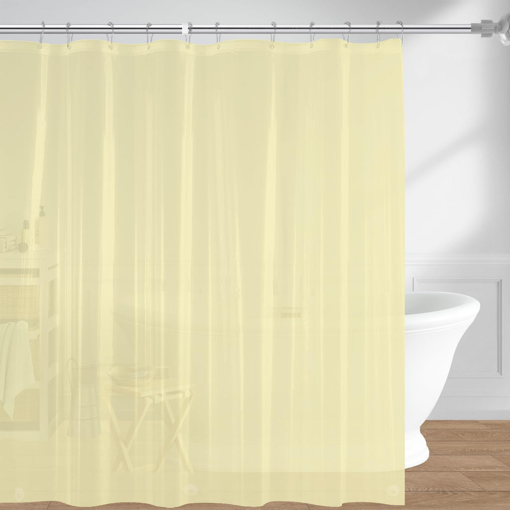 72"x72" Clear 4G PEVA Waterproof Shower Curtain Liner with 3 Magnets for Bathroom, 1 Pack
