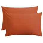 FLXXIE Pillow Cases Queen, Soft Microfiber Pillow Covers with Envelope Closure, Wrinkle Resistant Pillowcases, 2 Piece Set, 20x30, Black