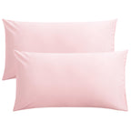 FLXXIE Pillow Cases Queen, Soft Microfiber Pillow Covers with Envelope Closure, Wrinkle Resistant Pillowcases, 2 Piece Set, 20x30, Black