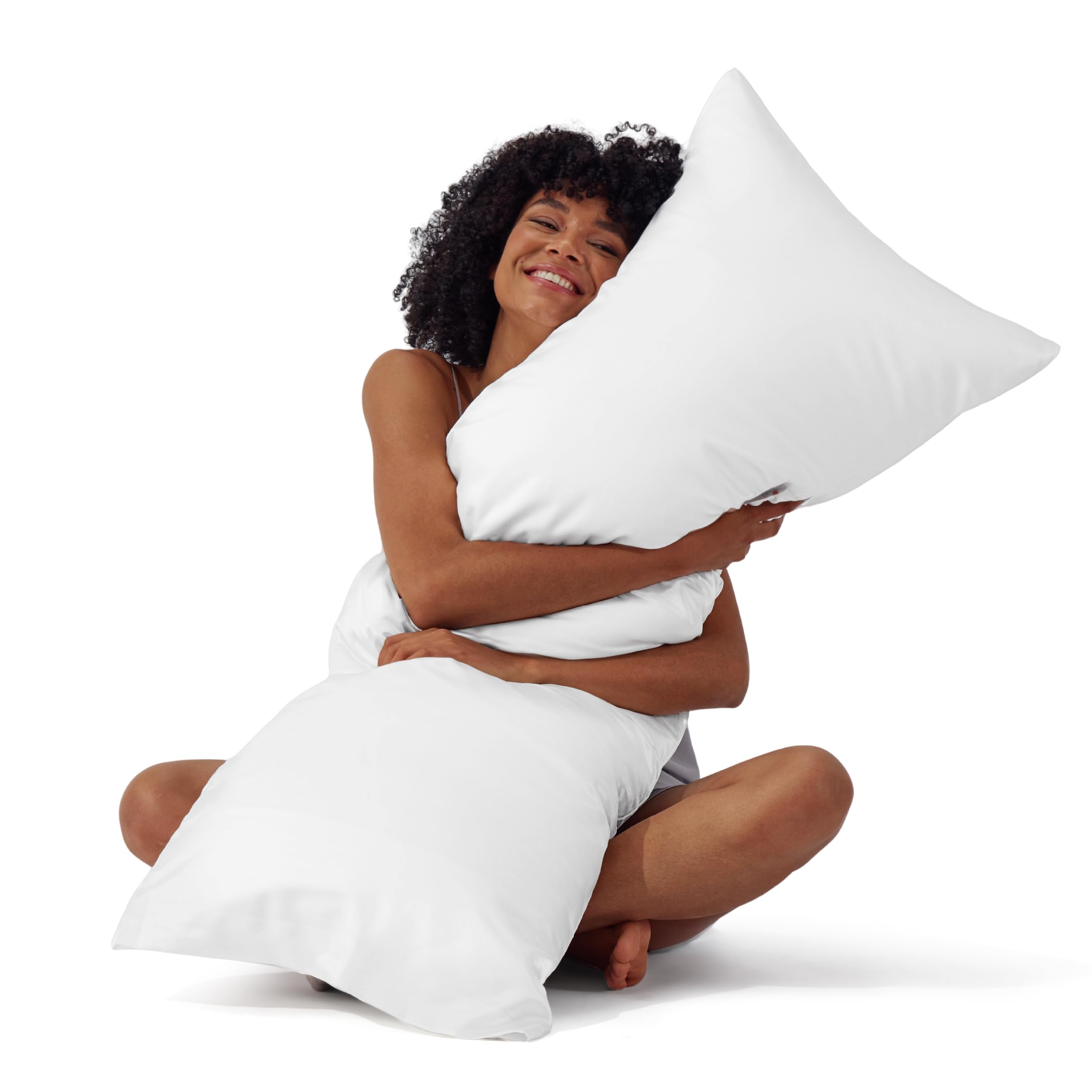 Bedsure Satin Pillowcases, Similar to Silk Pillow Cases Queen Size Set of 2, Cooling Pillow Case for Sleeping Women with Envelope Closure, Gifts for Women Men, Beige, 20x30 Inches, 2pcs