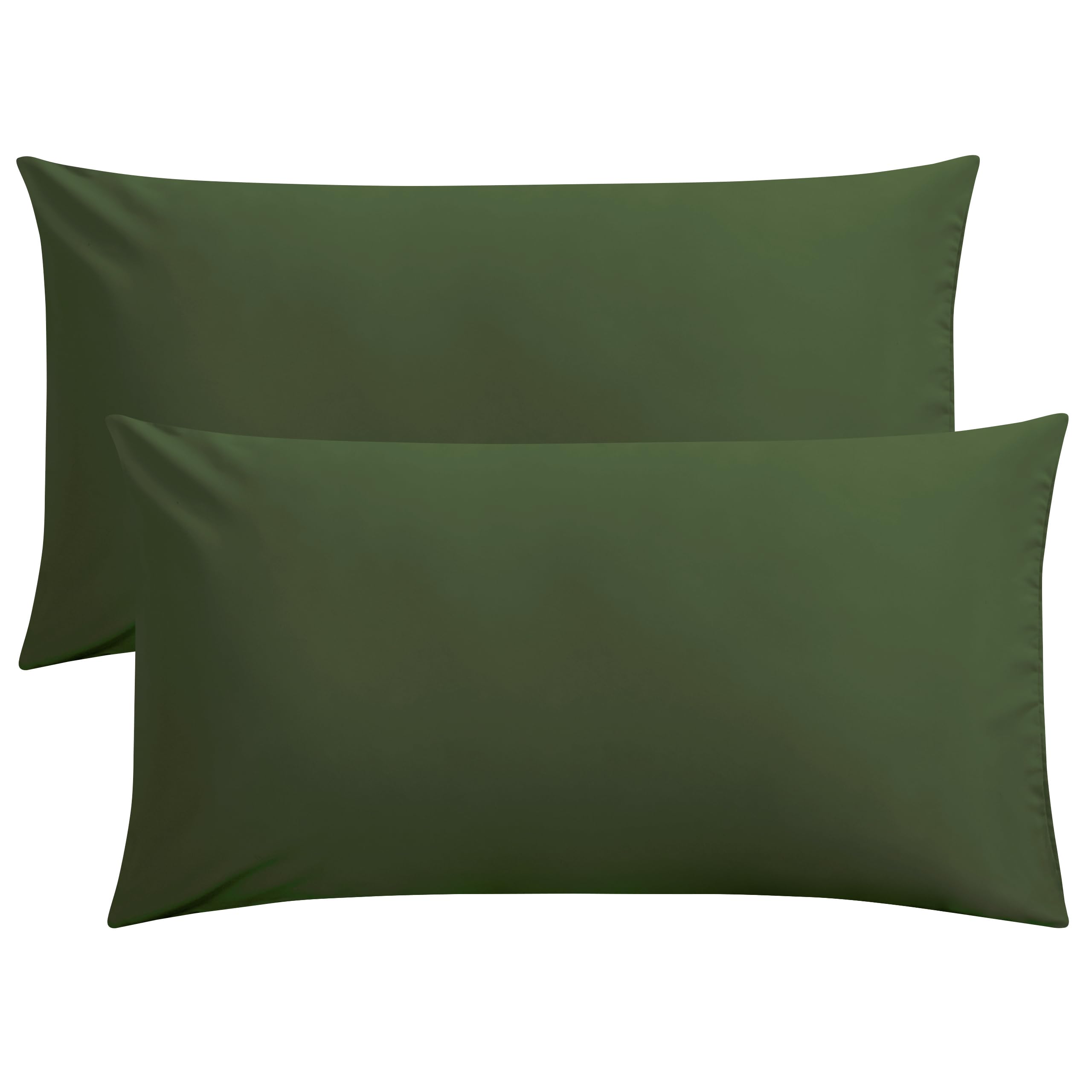 FLXXIE Pillow Cases Queen, Soft Microfiber Pillow Covers with Envelope Closure, Wrinkle Resistant Pillowcases, 2 Piece Set, 20x30, Black