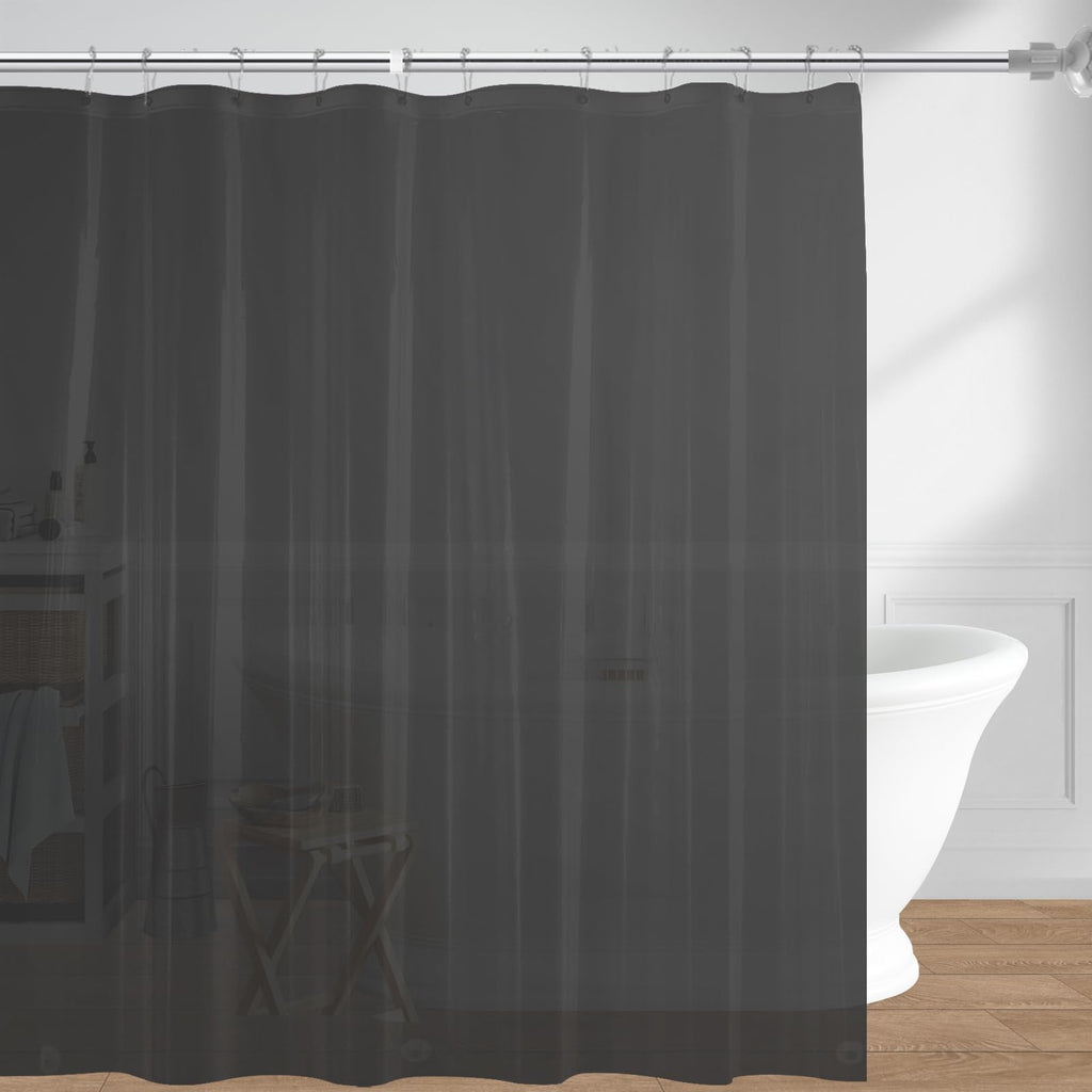 72"x72" Clear 4G PEVA Waterproof Shower Curtain Liner with 3 Magnets for Bathroom, 1 Pack