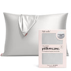 Kitsch Satin Pillowcase with Zipper for Hair & Skin - Softer Than Silk Pillow Cases, Smooth Cooling Satin Pillow Case, Wrinkle-Free, Machine Washable, Pillow Cases Standard Size 19x26 - Cherry Print