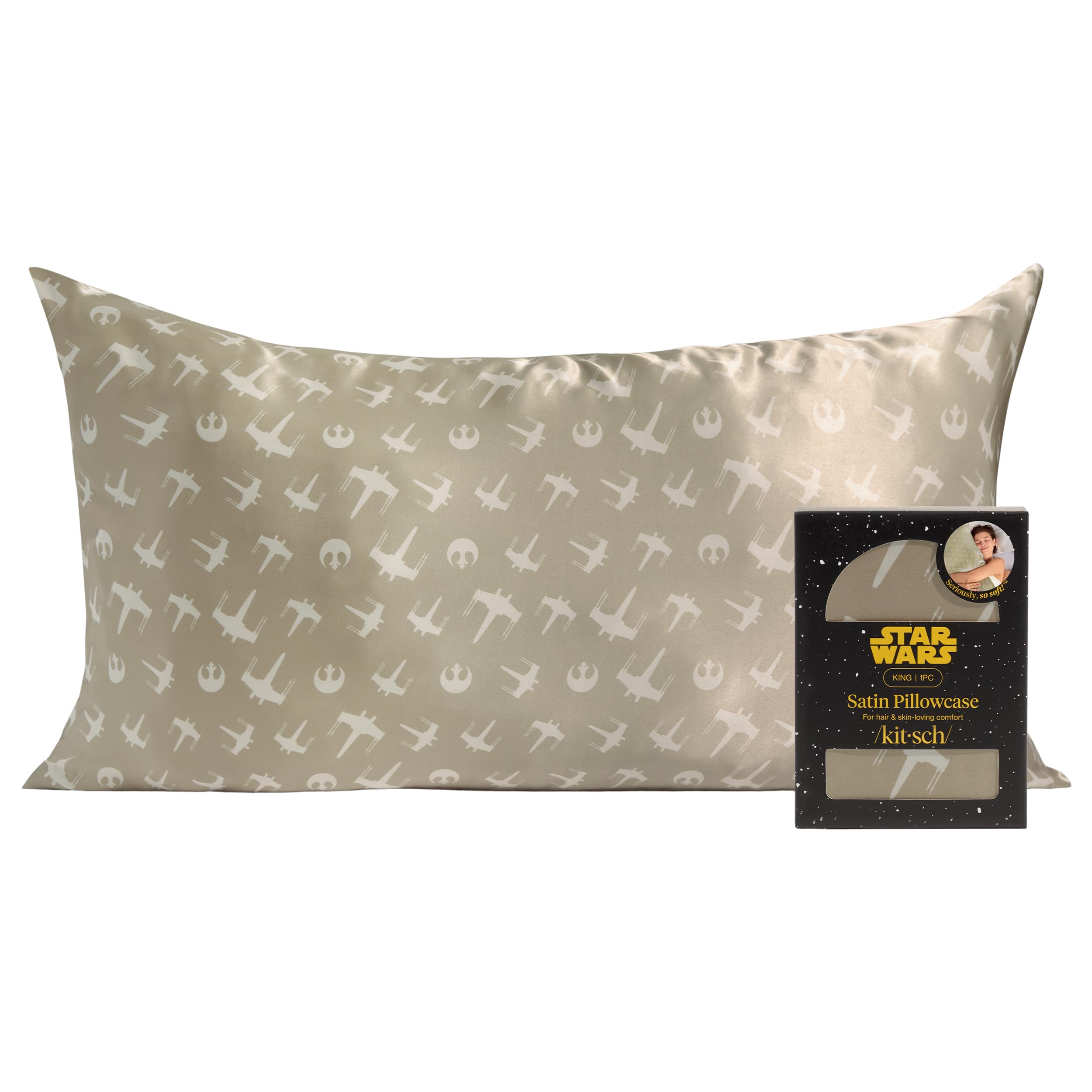 19x36 Garden Toile Zippered Cooling Satin Pillowcase Wrinkle-Soft for Hair & Skin, Softer Than Silk