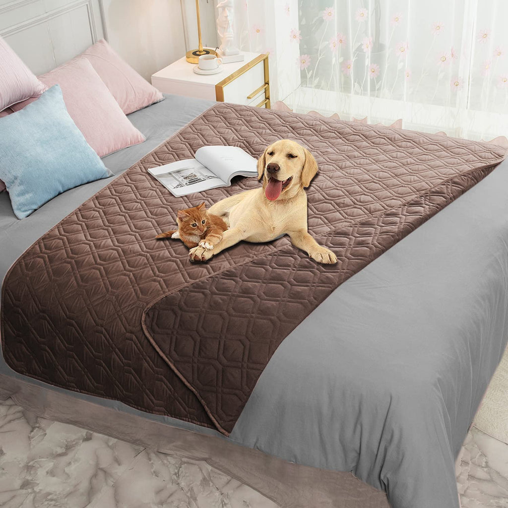 Ameritex Waterproof Dog Bed Cover Pet Blanket for Furniture Bed Couch Sofa Reversible