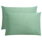 FLXXIE Pillow Cases Queen, Soft Microfiber Pillow Covers with Envelope Closure, Wrinkle Resistant Pillowcases, 2 Piece Set, 20x30, Black