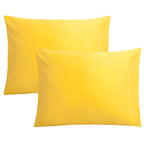 FLXXIE Pillow Cases Queen, Soft Microfiber Pillow Covers with Envelope Closure, Wrinkle Resistant Pillowcases, 2 Piece Set, 20x30, Black