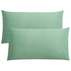 FLXXIE Pillow Cases Queen, Soft Microfiber Pillow Covers with Envelope Closure, Wrinkle Resistant Pillowcases, 2 Piece Set, 20x30, Black