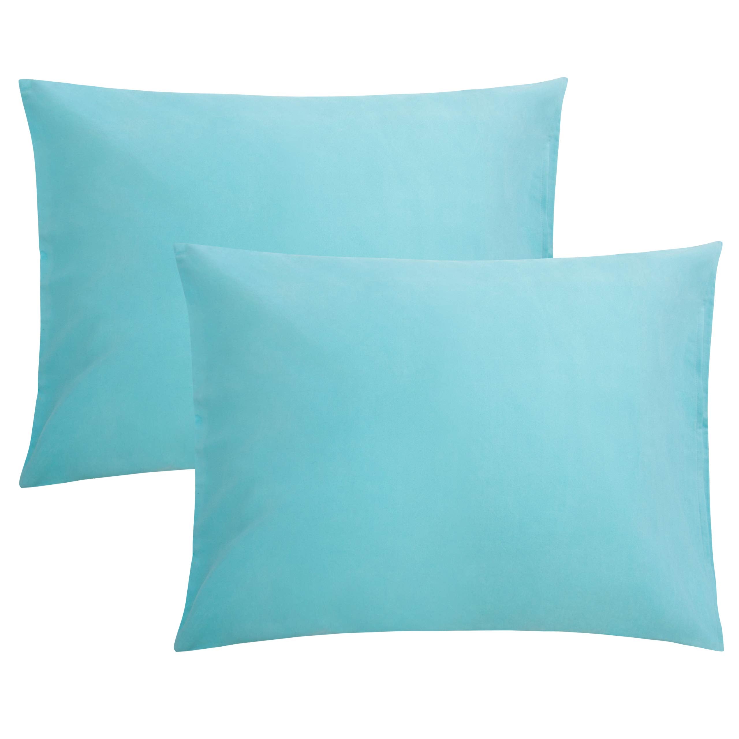 FLXXIE Pillow Cases Queen, Soft Microfiber Pillow Covers with Envelope Closure, Wrinkle Resistant Pillowcases, 2 Piece Set, 20x30, Black