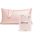 Kitsch Satin Pillowcase with Zipper for Hair & Skin - Softer Than Silk Pillow Cases, Smooth Cooling Satin Pillow Case, Wrinkle-Free, Machine Washable, Pillow Cases Standard Size 19x26 - Cherry Print