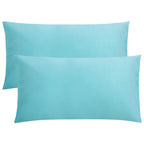 FLXXIE Pillow Cases Queen, Soft Microfiber Pillow Covers with Envelope Closure, Wrinkle Resistant Pillowcases, 2 Piece Set, 20x30, Black