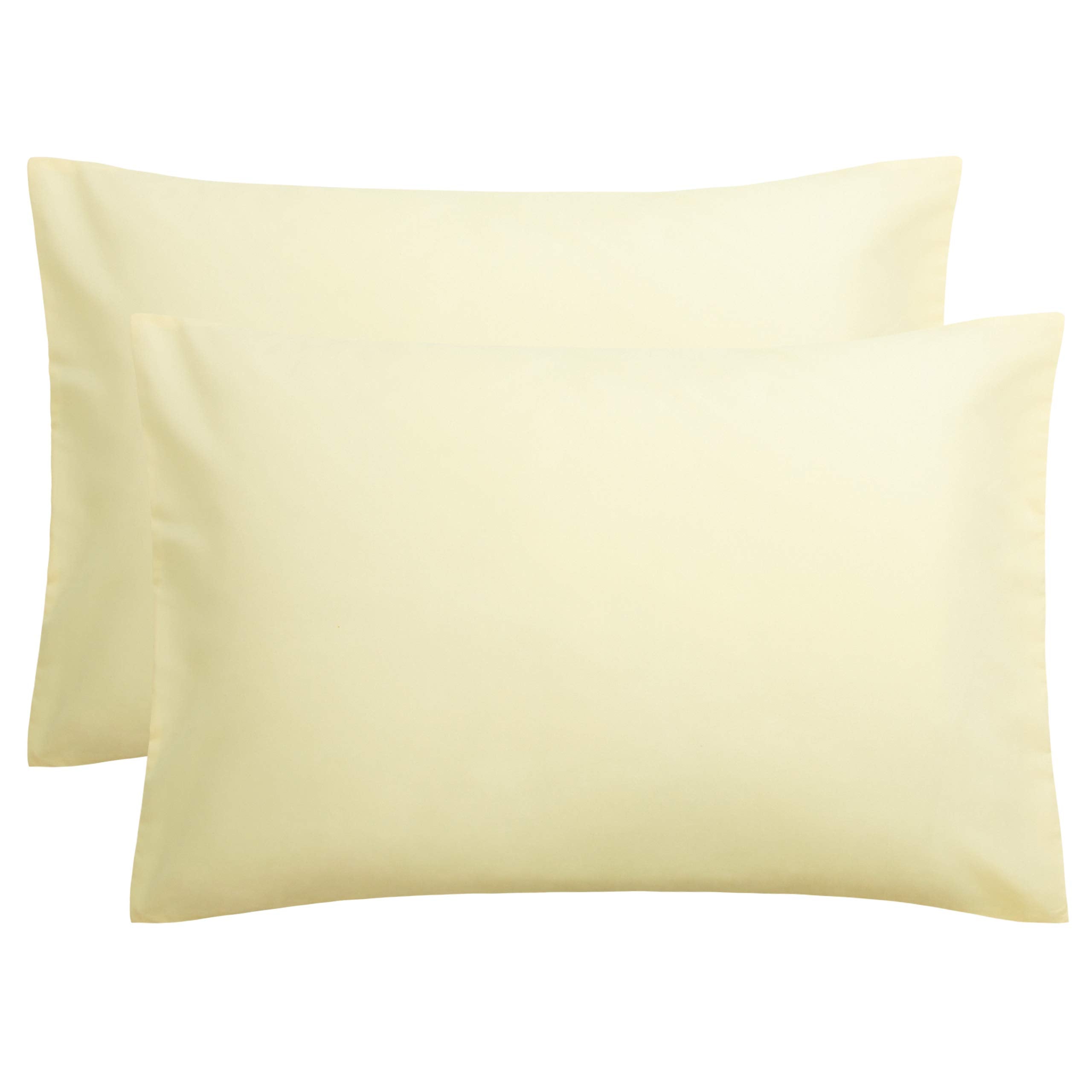 FLXXIE Pillow Cases Queen, Soft Microfiber Pillow Covers with Envelope Closure, Wrinkle Resistant Pillowcases, 2 Piece Set, 20x30, Black