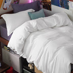 Bedsure White Duvet Cover Queen Size - Soft Double Brushed Bedding Set for Kids & Adults, Zipper Closure, 3 Pieces, Includes 1 Duvet Cover (90"x90") & 2 Pillow Shams, NO Comforter