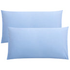 FLXXIE Pillow Cases Queen, Soft Microfiber Pillow Covers with Envelope Closure, Wrinkle Resistant Pillowcases, 2 Piece Set, 20x30, Black