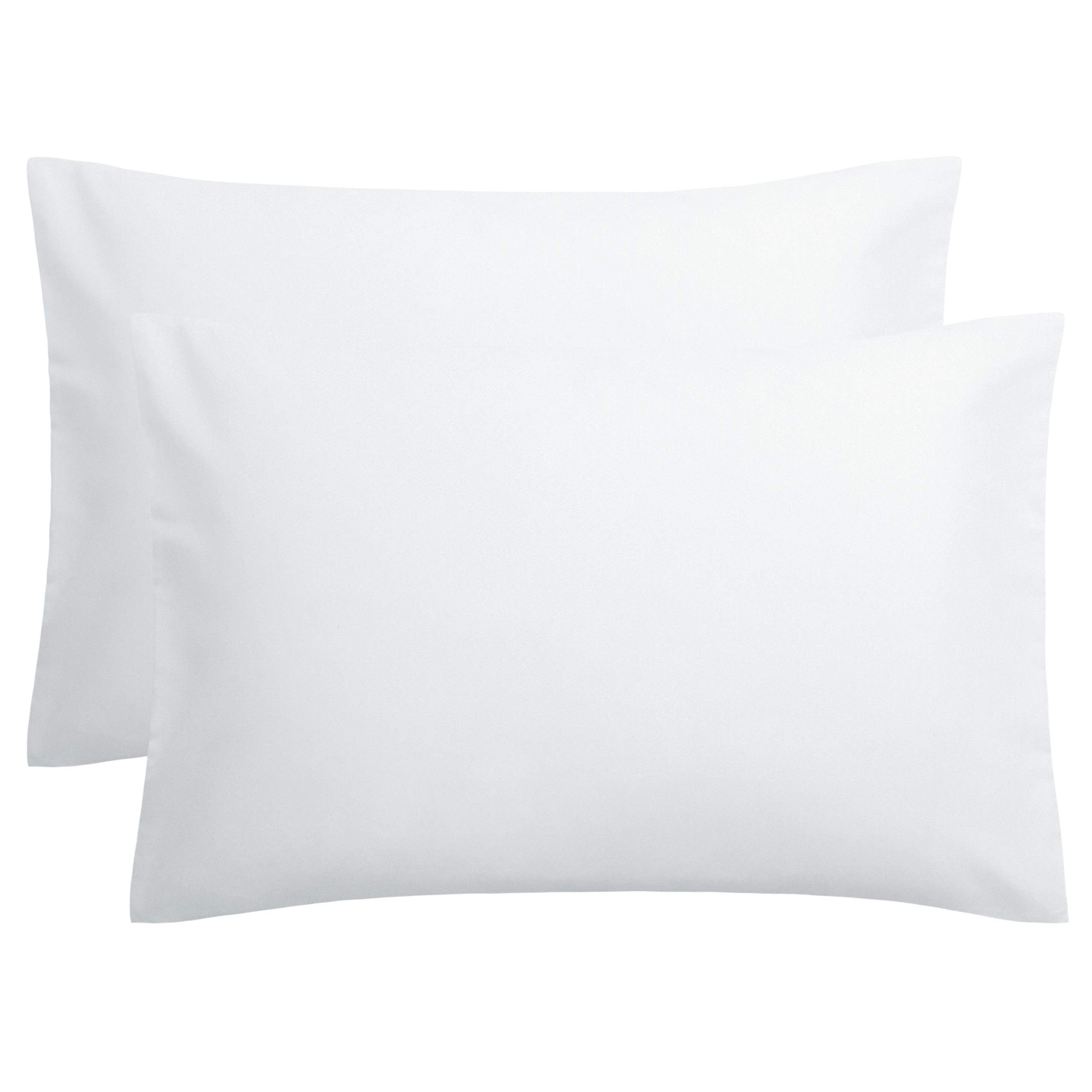 FLXXIE Pillow Cases Queen, Soft Microfiber Pillow Covers with Envelope Closure, Wrinkle Resistant Pillowcases, 2 Piece Set, 20x30, Black