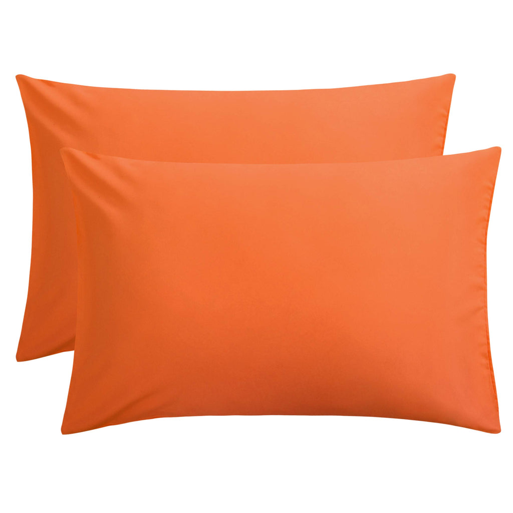 FLXXIE Pillow Cases Queen, Soft Microfiber Pillow Covers with Envelope Closure, Wrinkle Resistant Pillowcases, 2 Piece Set, 20x30, Black