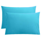 FLXXIE Pillow Cases Queen, Soft Microfiber Pillow Covers with Envelope Closure, Wrinkle Resistant Pillowcases, 2 Piece Set, 20x30, Black