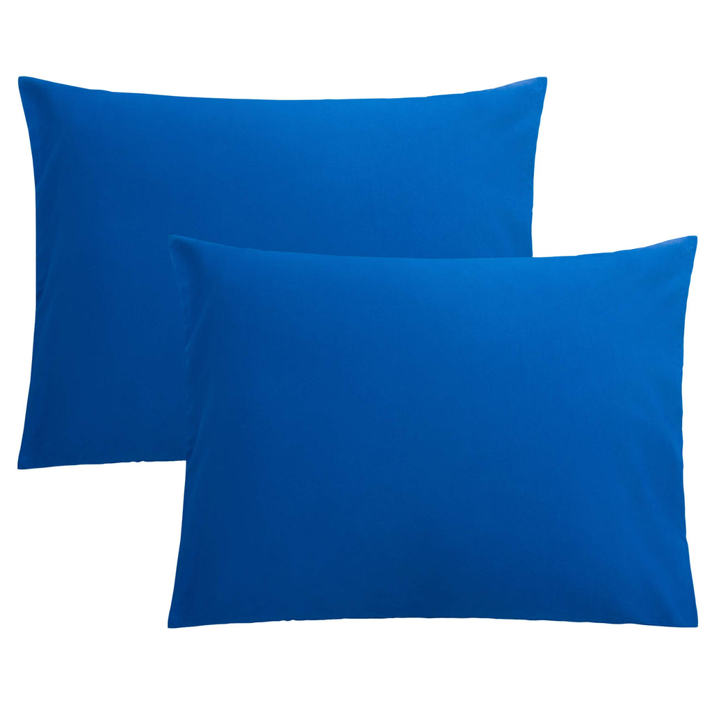 FLXXIE Pillow Cases Queen, Soft Microfiber Pillow Covers with Envelope Closure, Wrinkle Resistant Pillowcases, 2 Piece Set, 20x30, Black