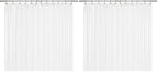 LiBa Bathroom Shower Curtain Waterproof Plastic Shower Curtain Premium PEVA Non-Toxic with Rust Proof Grommets Frosted 8G Bathroom Accessories 72x72