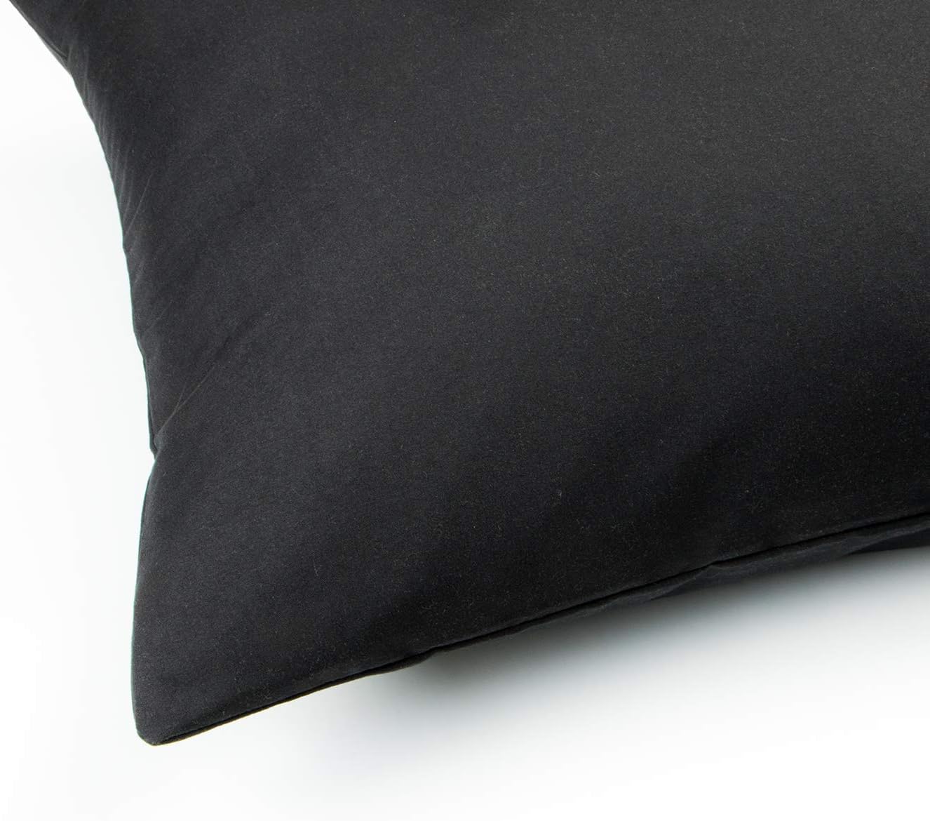 FLXXIE Pillow Cases Queen, Soft Microfiber Pillow Covers with Envelope Closure, Wrinkle Resistant Pillowcases, 2 Piece Set, 20x30, Black