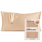 Kitsch Satin Pillowcase with Zipper for Hair & Skin - Softer Than Silk Pillow Cases, Smooth Cooling Satin Pillow Case, Wrinkle-Free, Machine Washable, Pillow Cases Standard Size 19x26 - Cherry Print