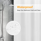 Seenus Waterproof Fabric Shower Curtain Liner with 3 Extra-Large Magnets, 72 x 72 inch Washable Cloth Shower Liner Odorless Hotel Quality, Neutral White Lightweight Shower Curtain for Bathroom