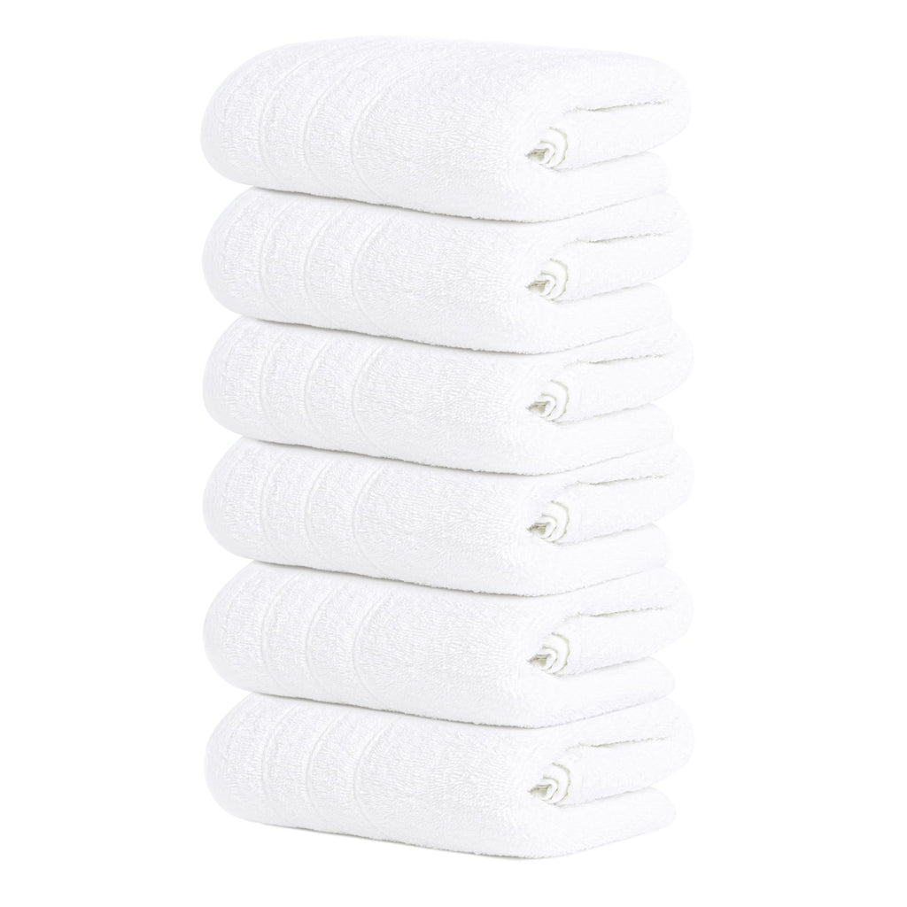 Tens Towels Pack of 6 Hand Towels, 100% Cotton, Lighter Weight, Quick to Dry, 16 x 28 Inches, Super Soft & Absorbent, Perfect for Bathroom & Kitchen, Dark Grey