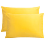 FLXXIE Pillow Cases Queen, Soft Microfiber Pillow Covers with Envelope Closure, Wrinkle Resistant Pillowcases, 2 Piece Set, 20x30, Black