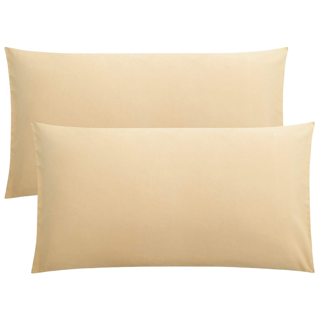FLXXIE Pillow Cases Queen, Soft Microfiber Pillow Covers with Envelope Closure, Wrinkle Resistant Pillowcases, 2 Piece Set, 20x30, Black