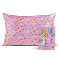 19x36 Garden Toile Zippered Cooling Satin Pillowcase Wrinkle-Soft for Hair & Skin, Softer Than Silk
