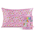 19x36 Garden Toile Zippered Cooling Satin Pillowcase Wrinkle-Soft for Hair & Skin, Softer Than Silk
