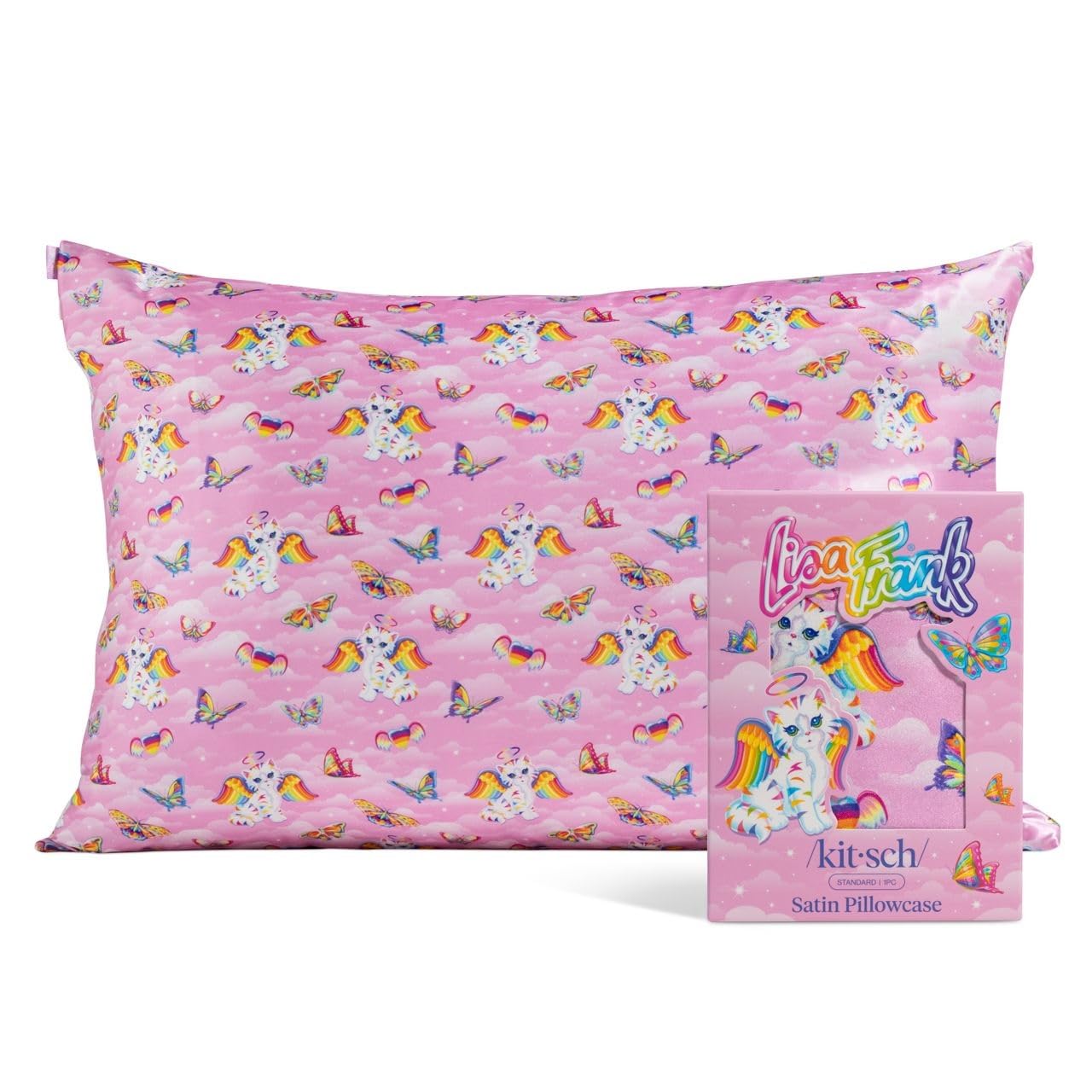 19x36 Garden Toile Zippered Cooling Satin Pillowcase Wrinkle-Soft for Hair & Skin, Softer Than Silk
